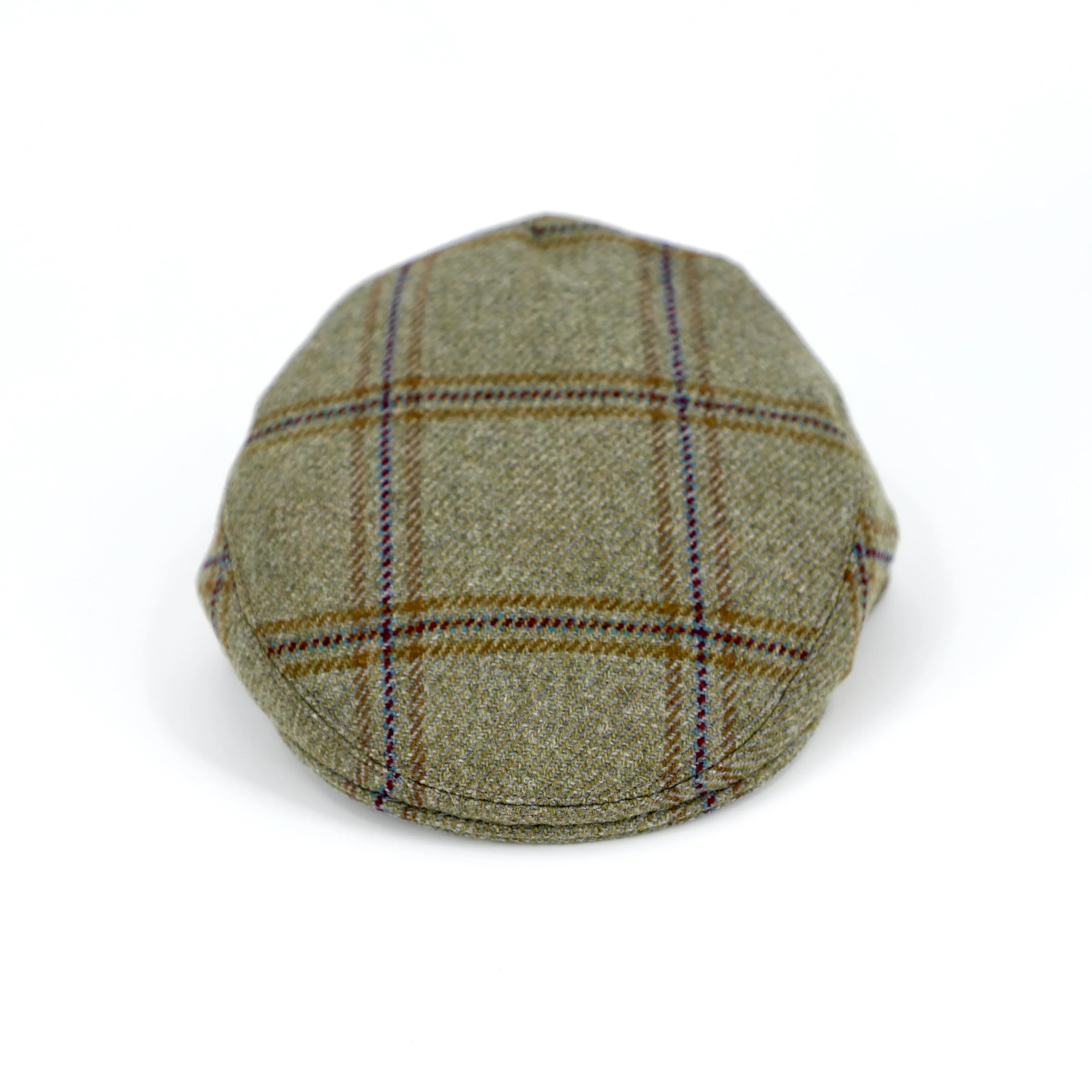 ASTRIA Tweed Flat Cap British Made - Shooting Flat Caps main image front view