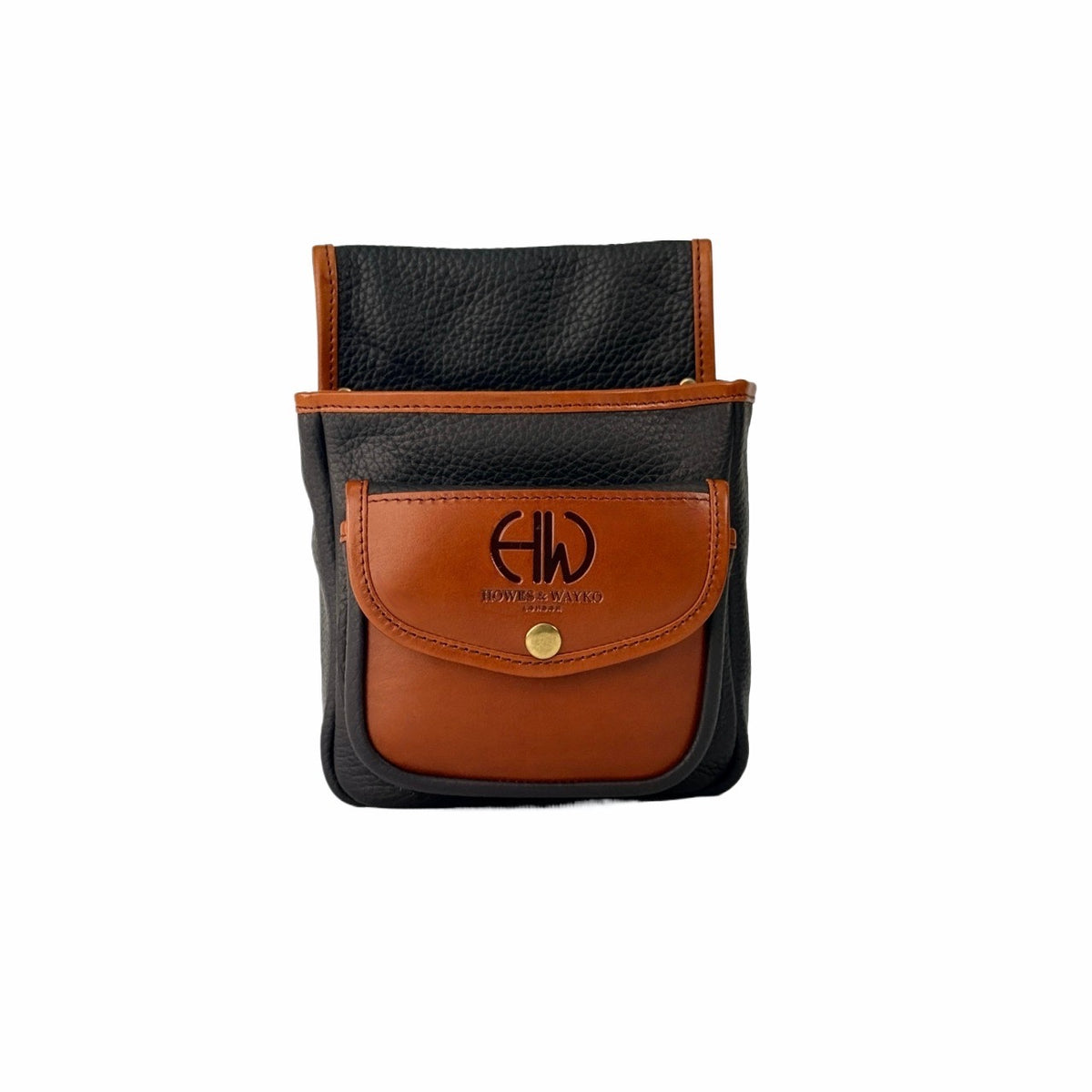 HELLA LEATHER CARTRIDGE POUCH BROWN AND TAN