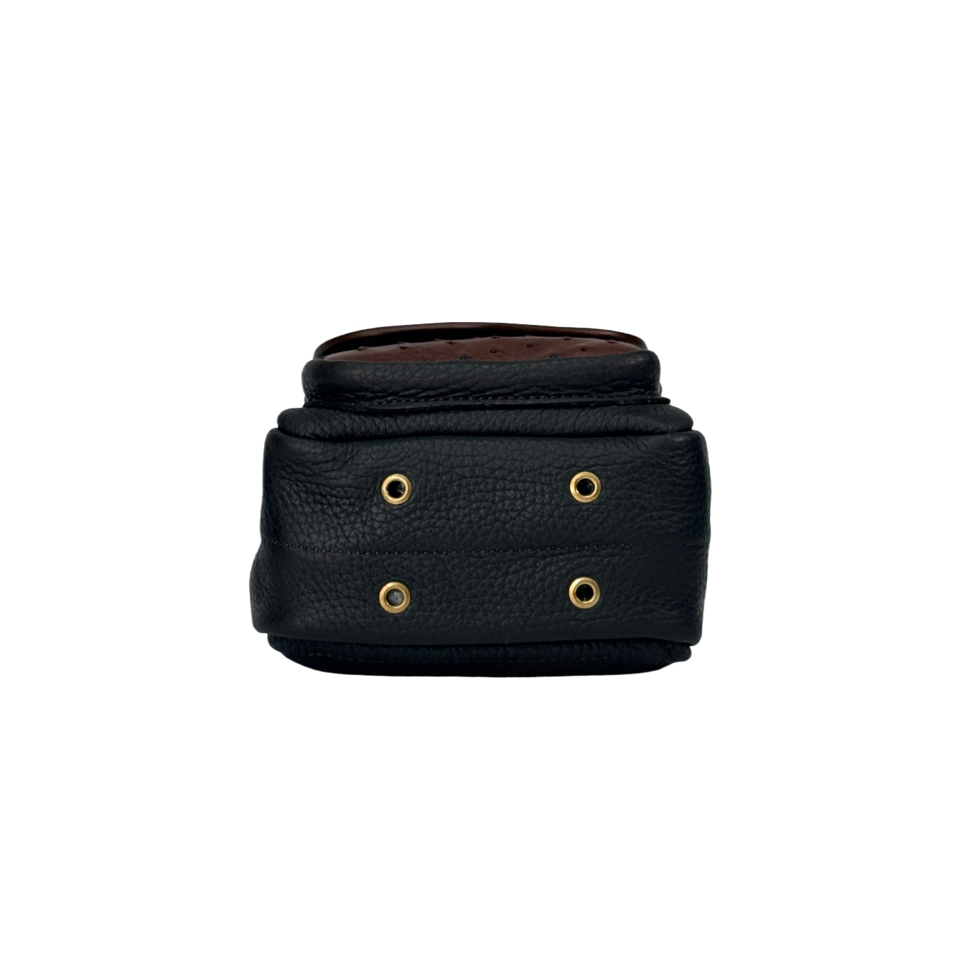 HELLA LEATHER AND OSTRICH CARTRIDGE POUCH