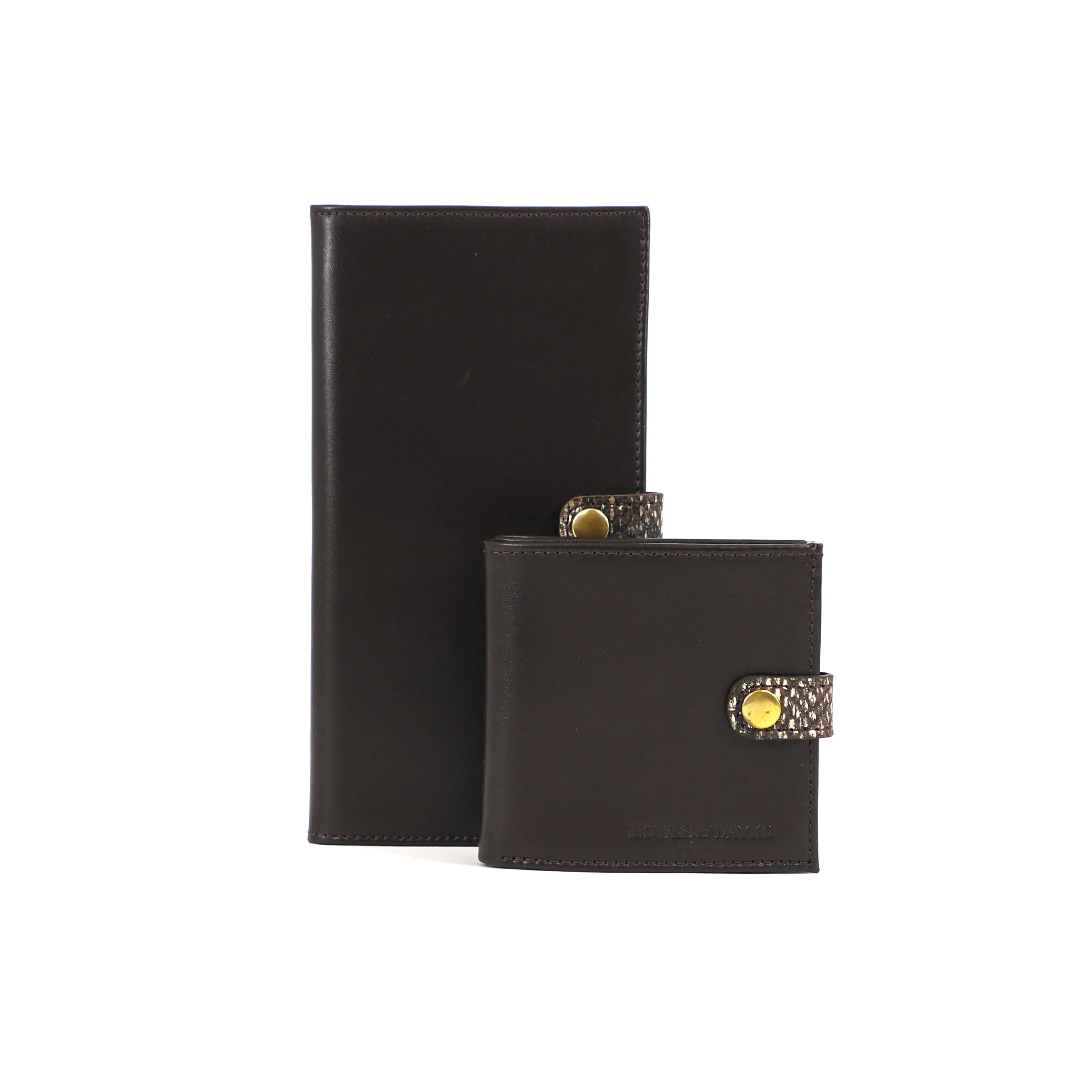 EOS- BROWN CERTIFICATE WALLET WITH SNAKE