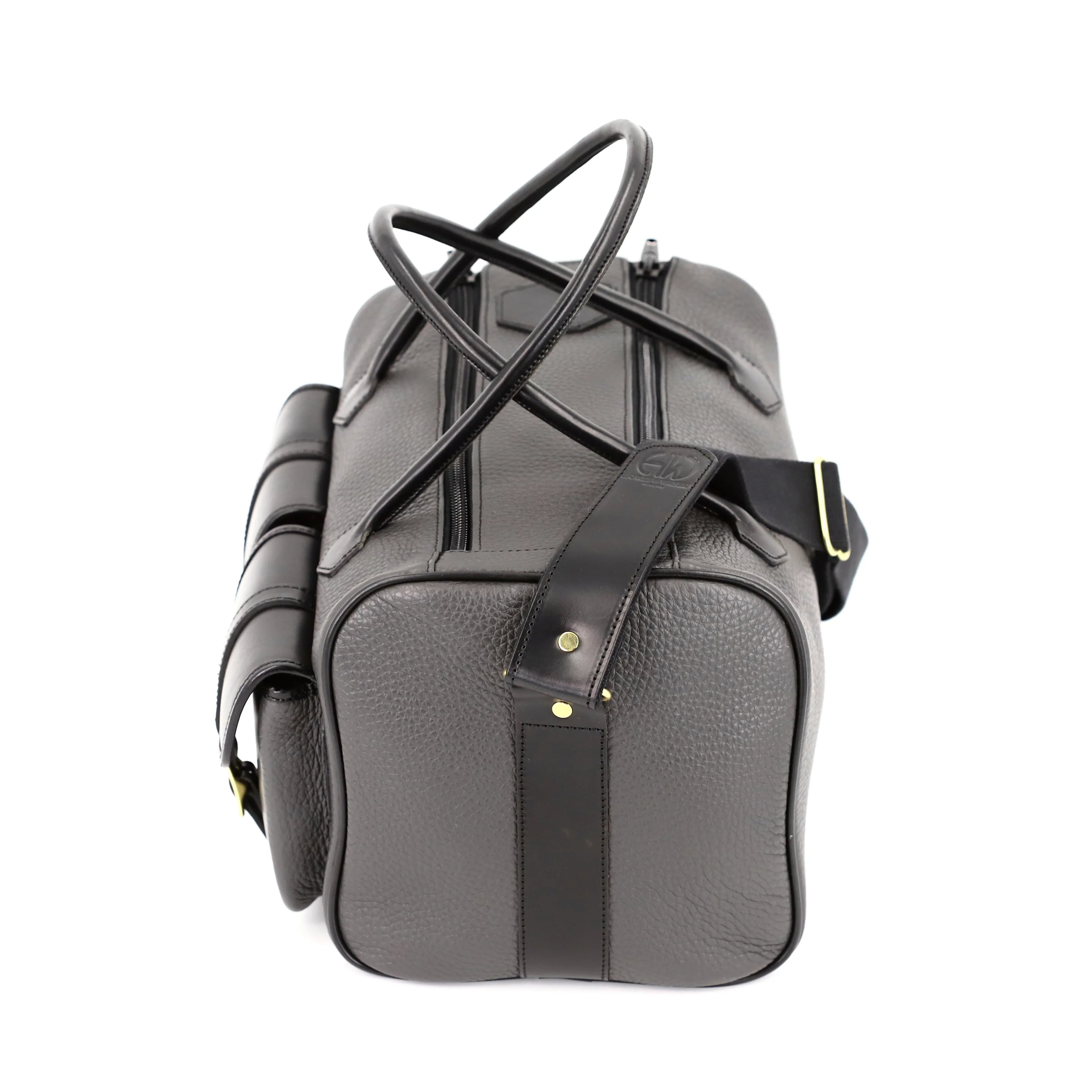 British Made Erin Greyson - Leather Range Bag top long view