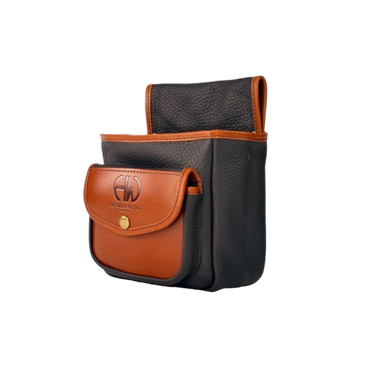 HELLA LEATHER CARTRIDGE POUCH BROWN AND TAN