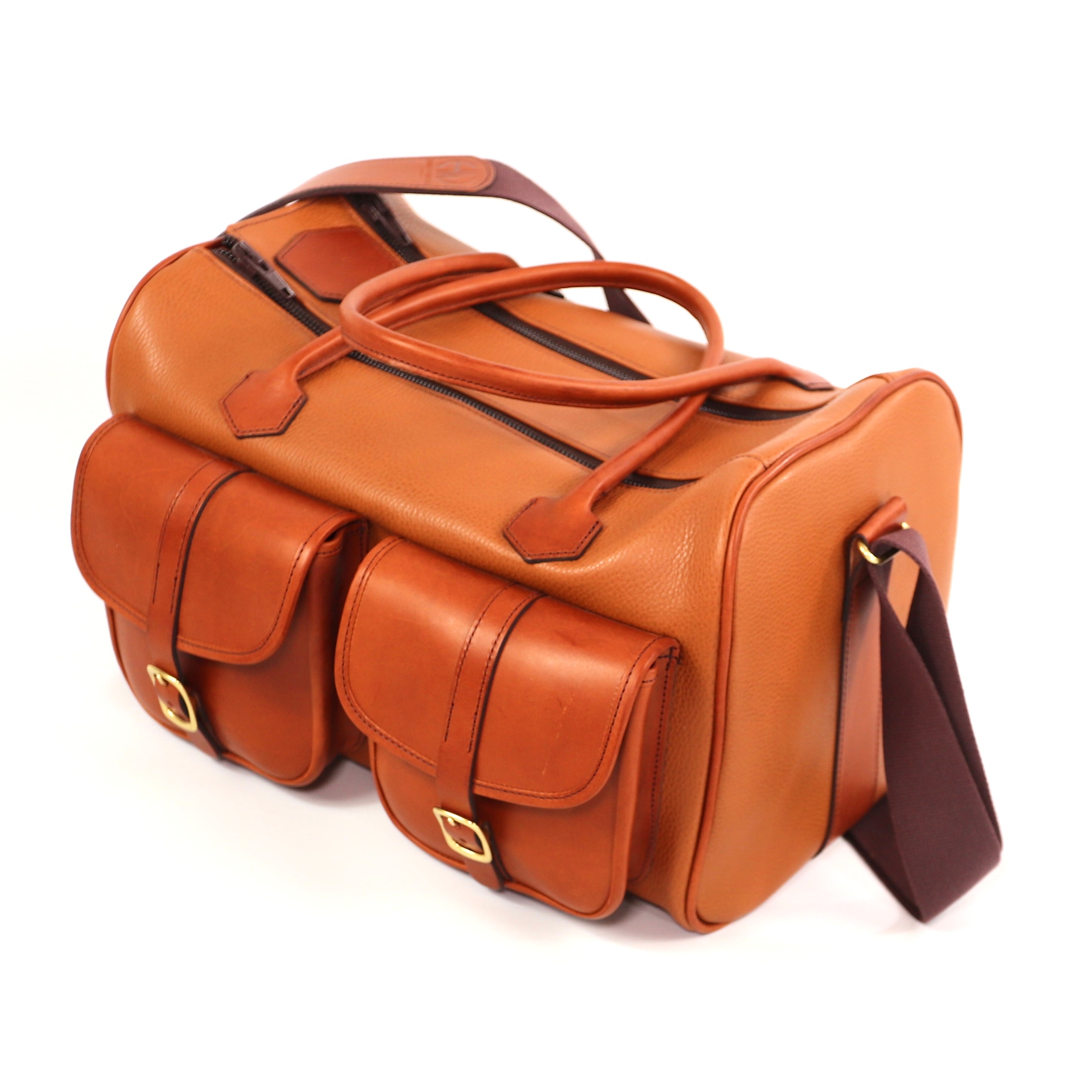 British Made Erin Tan Chelsea - Range Bag top side view