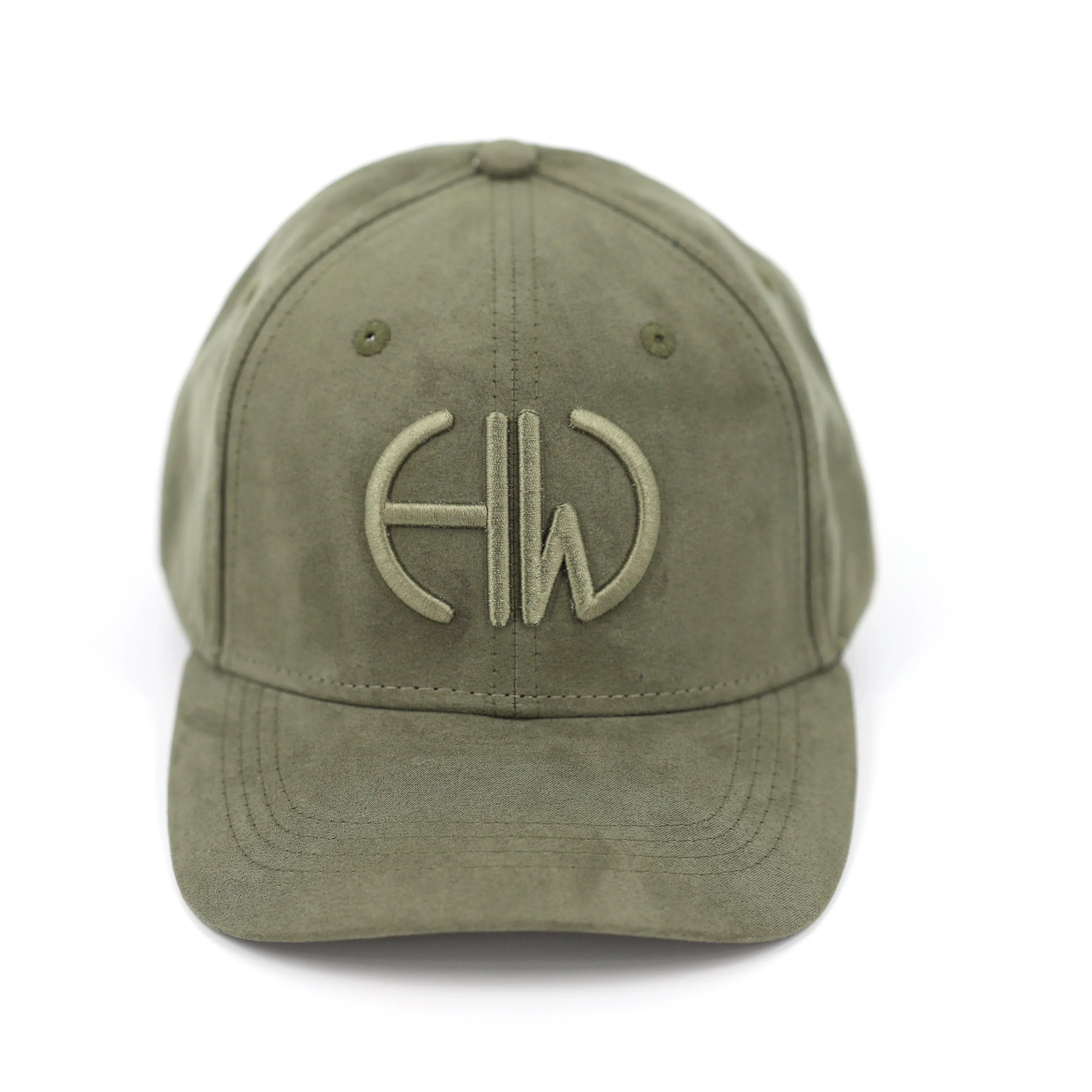 Iris Olive Green Baseball Cap - Shooting Baseball Caps main image front view with Howes and Wayko logo