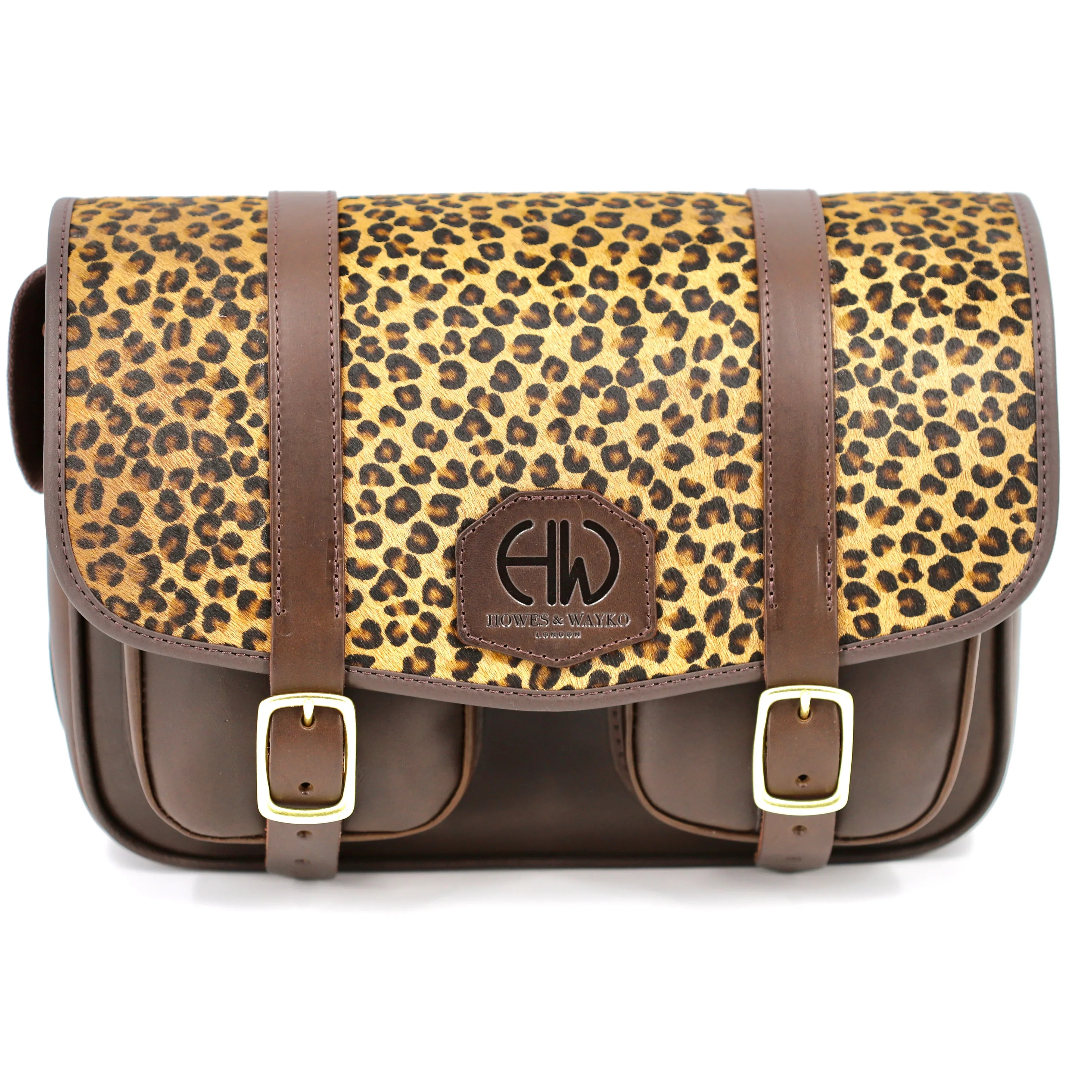British Made Hera Abba Brown Cheetah - Shooting Cartridge Bag main image