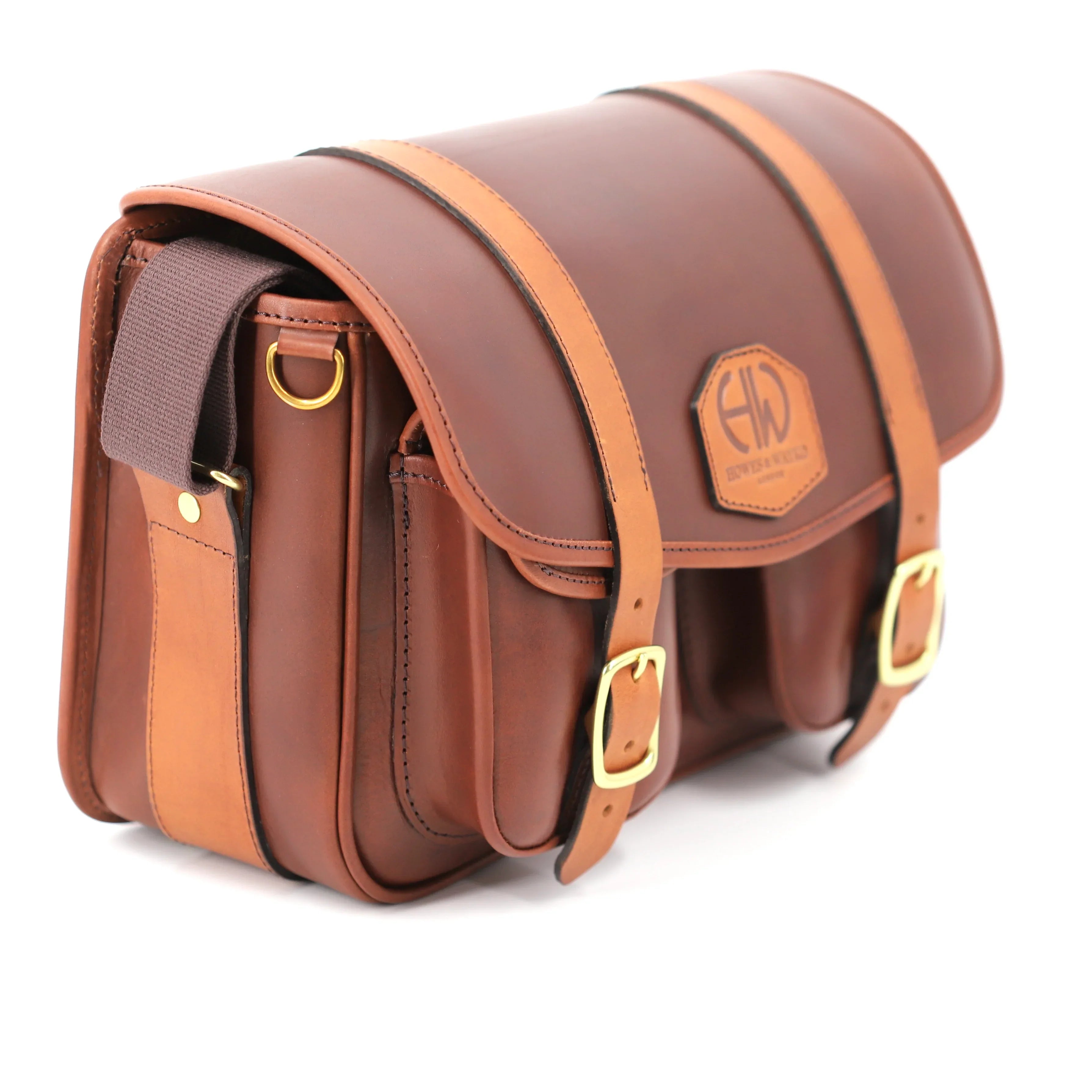 British-Made Hera Papaya Shooting Cartridge Bag other side view