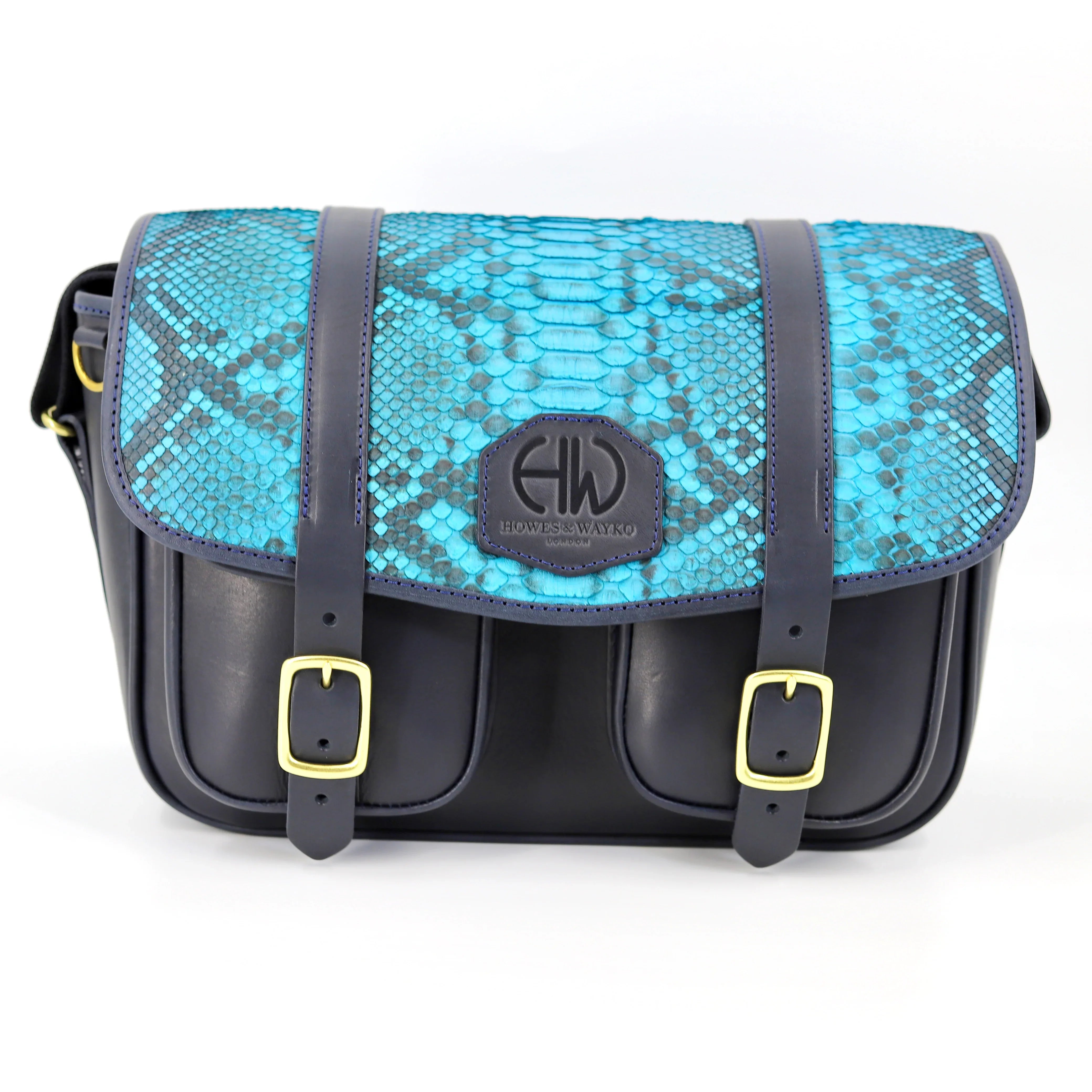 HERA NAVY WITH BLUE SNAKE CARTRIDGE BAG main image front view