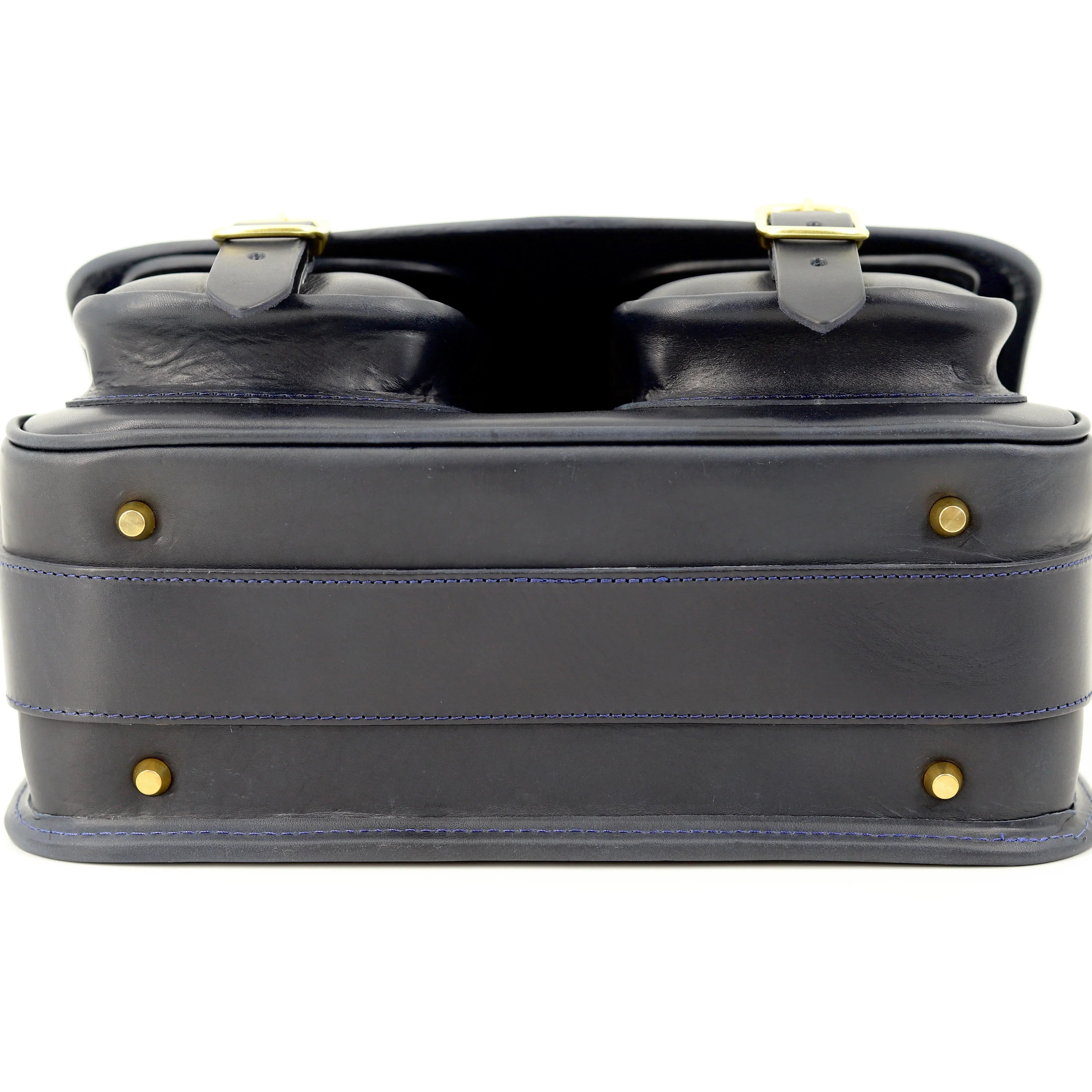 HERA NAVY WITH BLUE SNAKE CARTRIDGE BAG BOTTOM VIEW