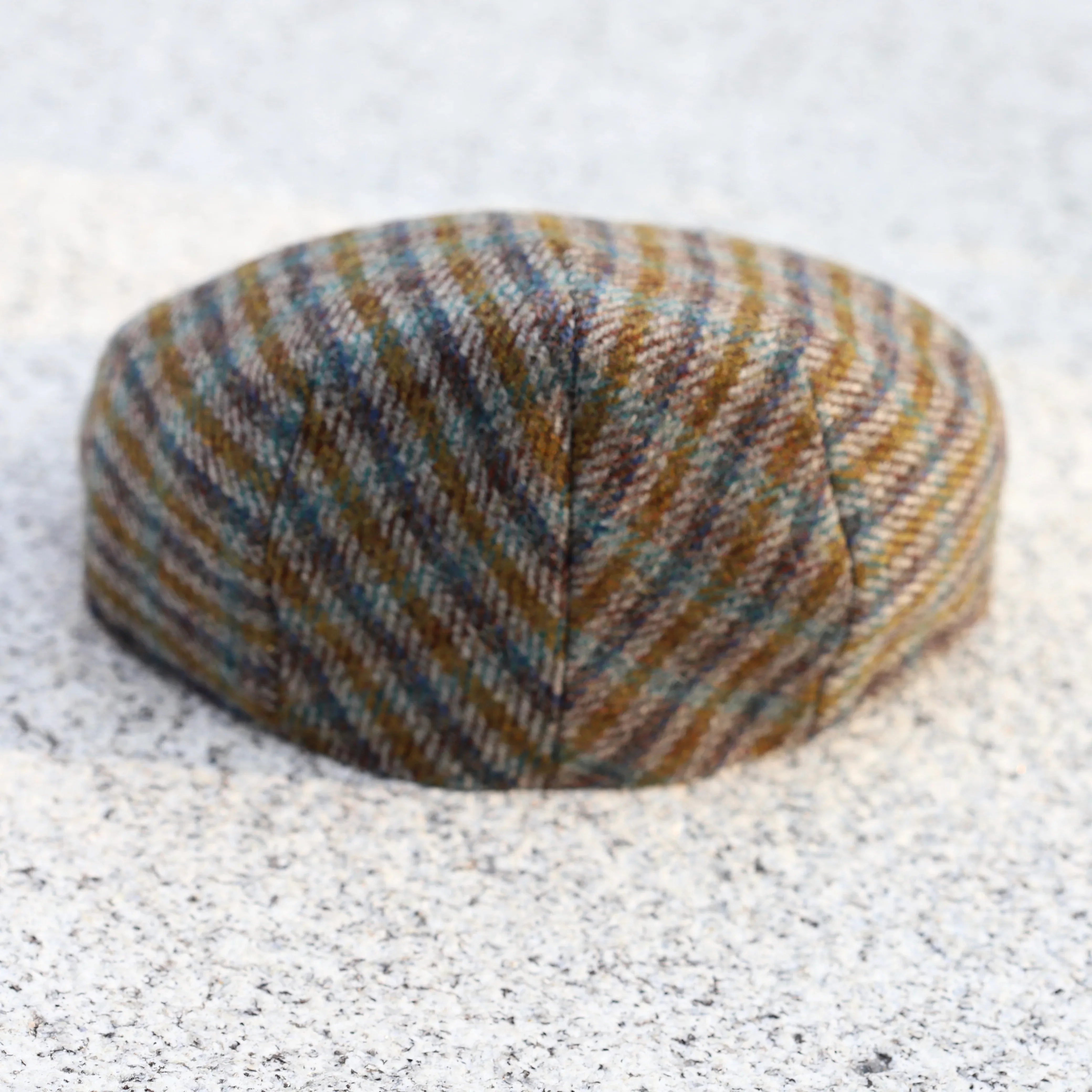 luna tweed cap shooting flat caps rear view