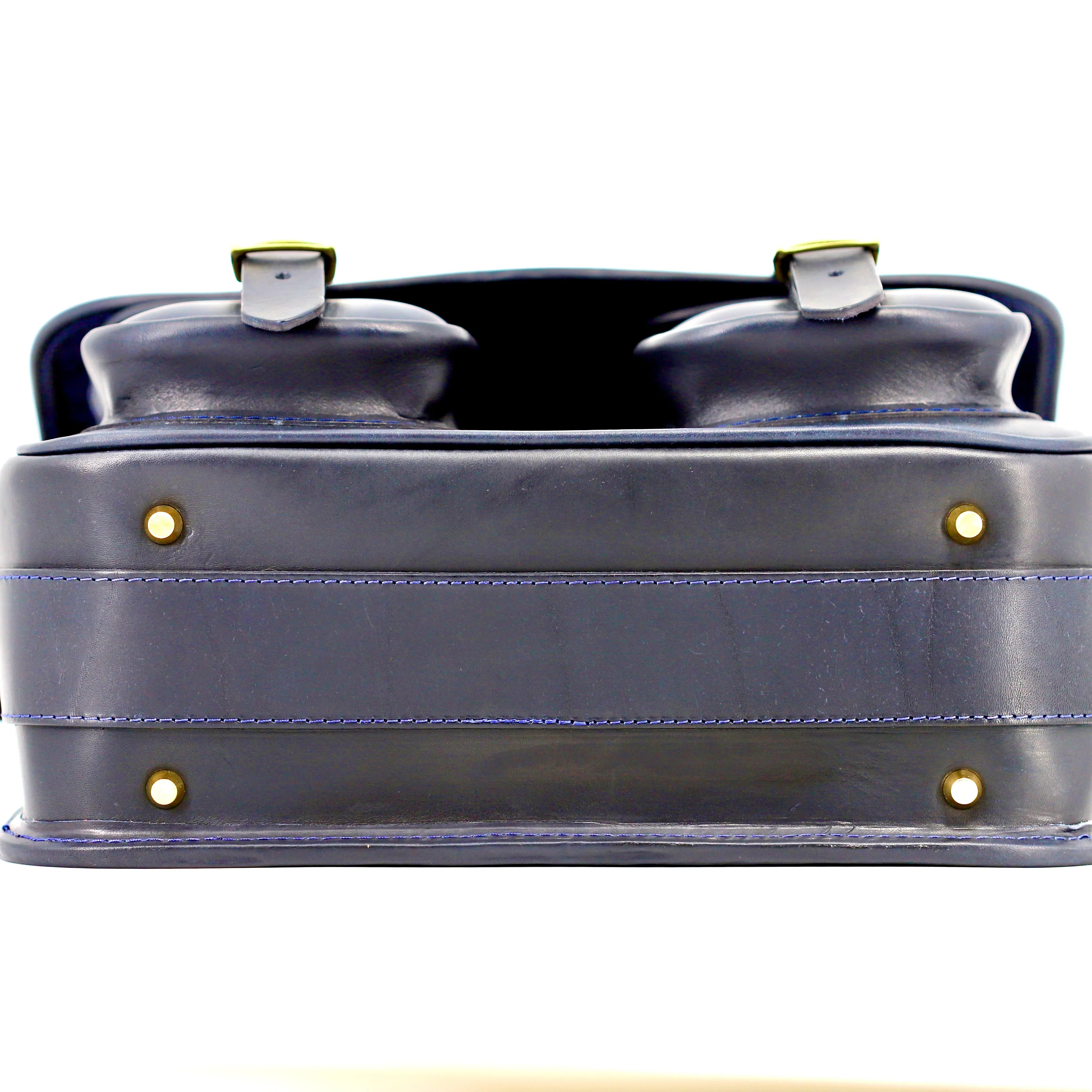 BRITISH MADE HERA SPACE BLUE CARTRIDGE BAG BOTTOM VIEW
