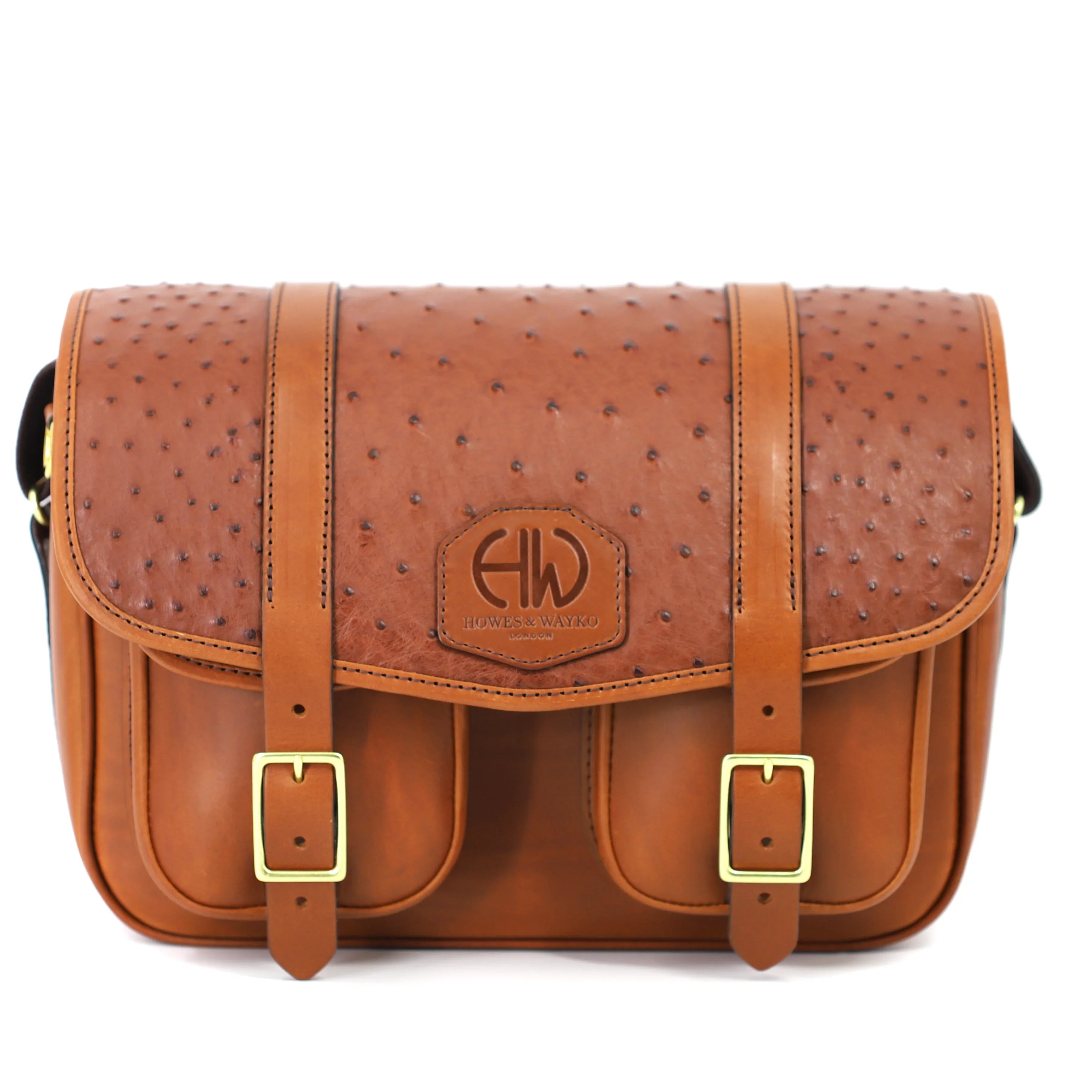 HERA-CHELSEA-OSTRICH CARTRIDGE BAG main image front view