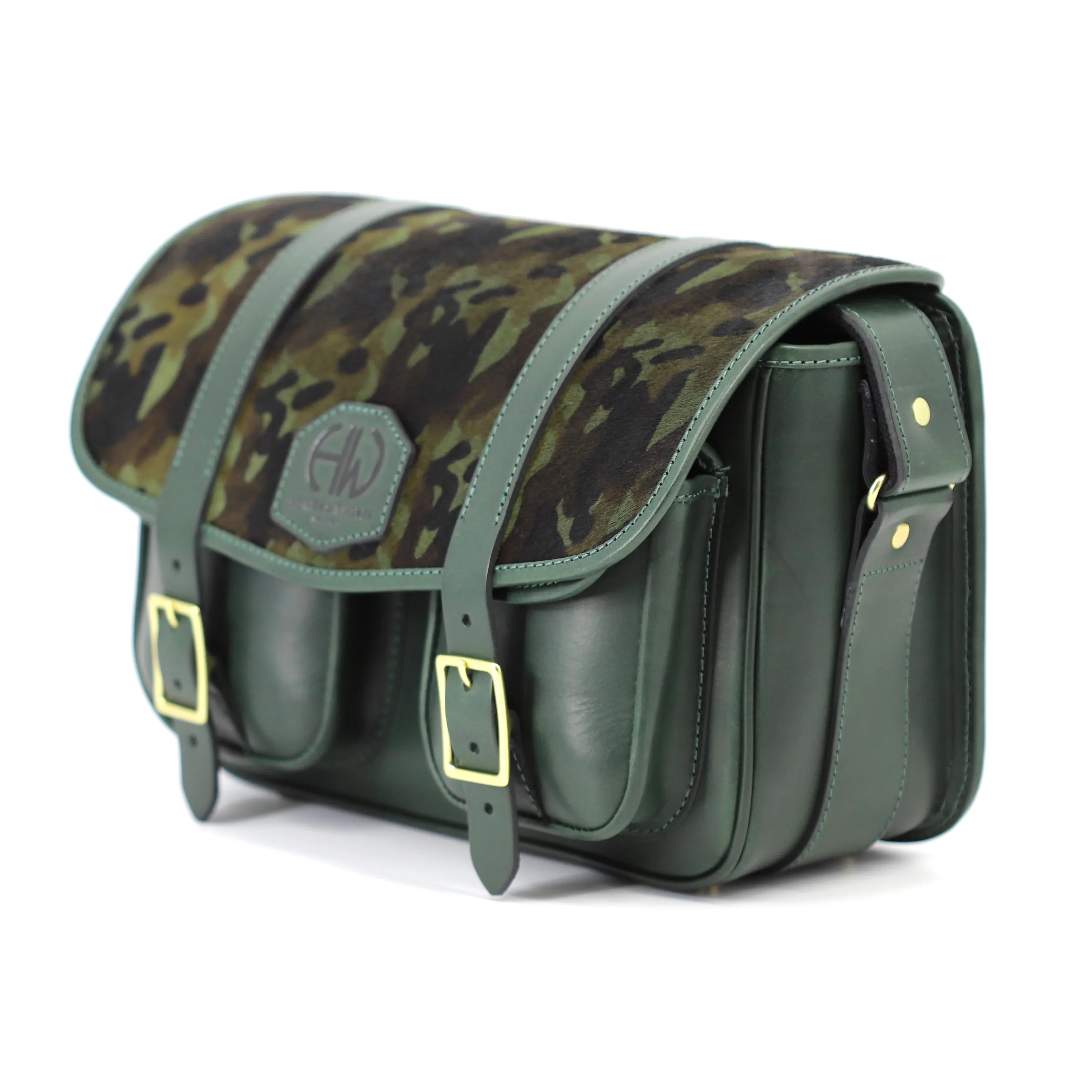 Hera - Green/Camouflage Cartridge Bag side view