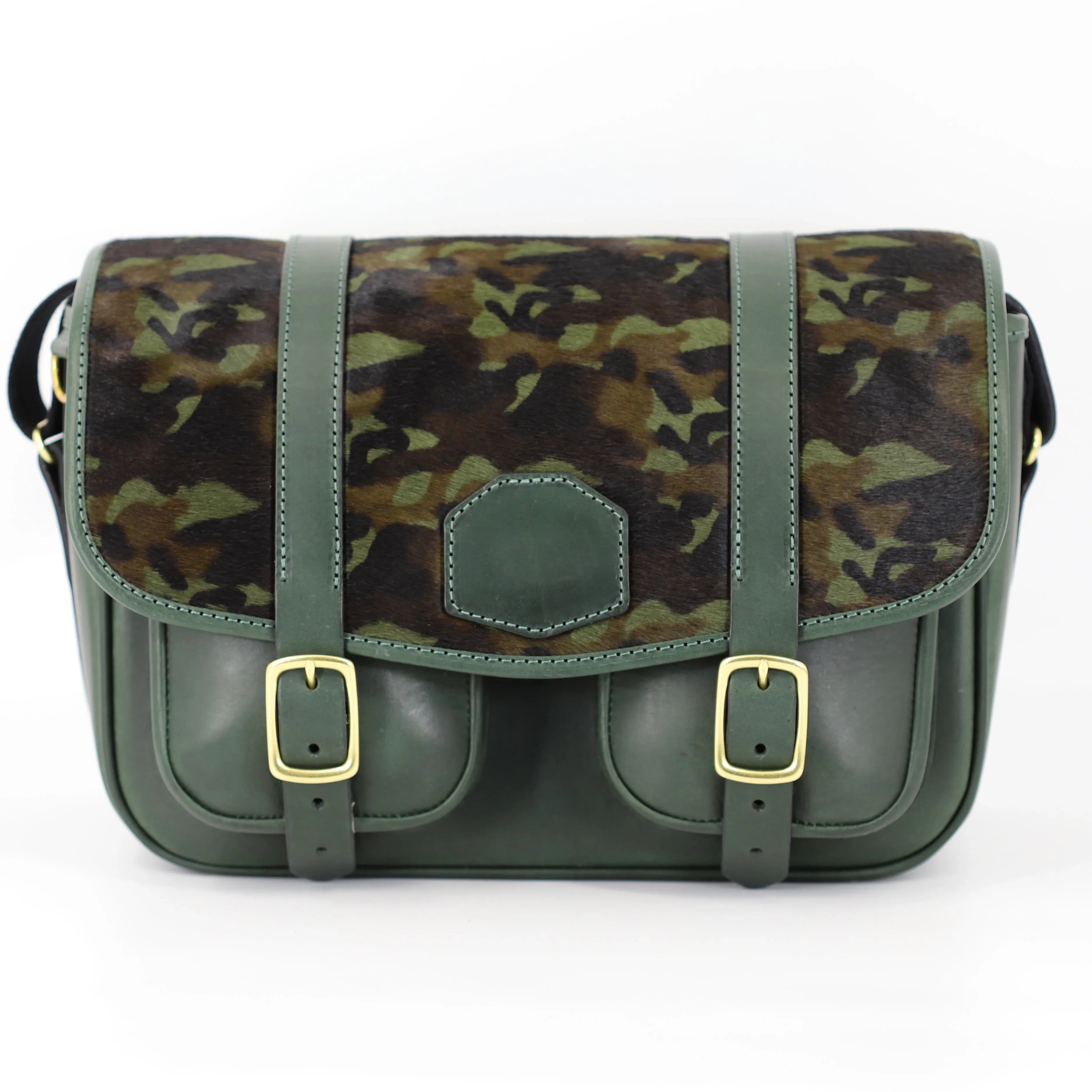 Hera - Green/Camouflage Cartridge Bag front view