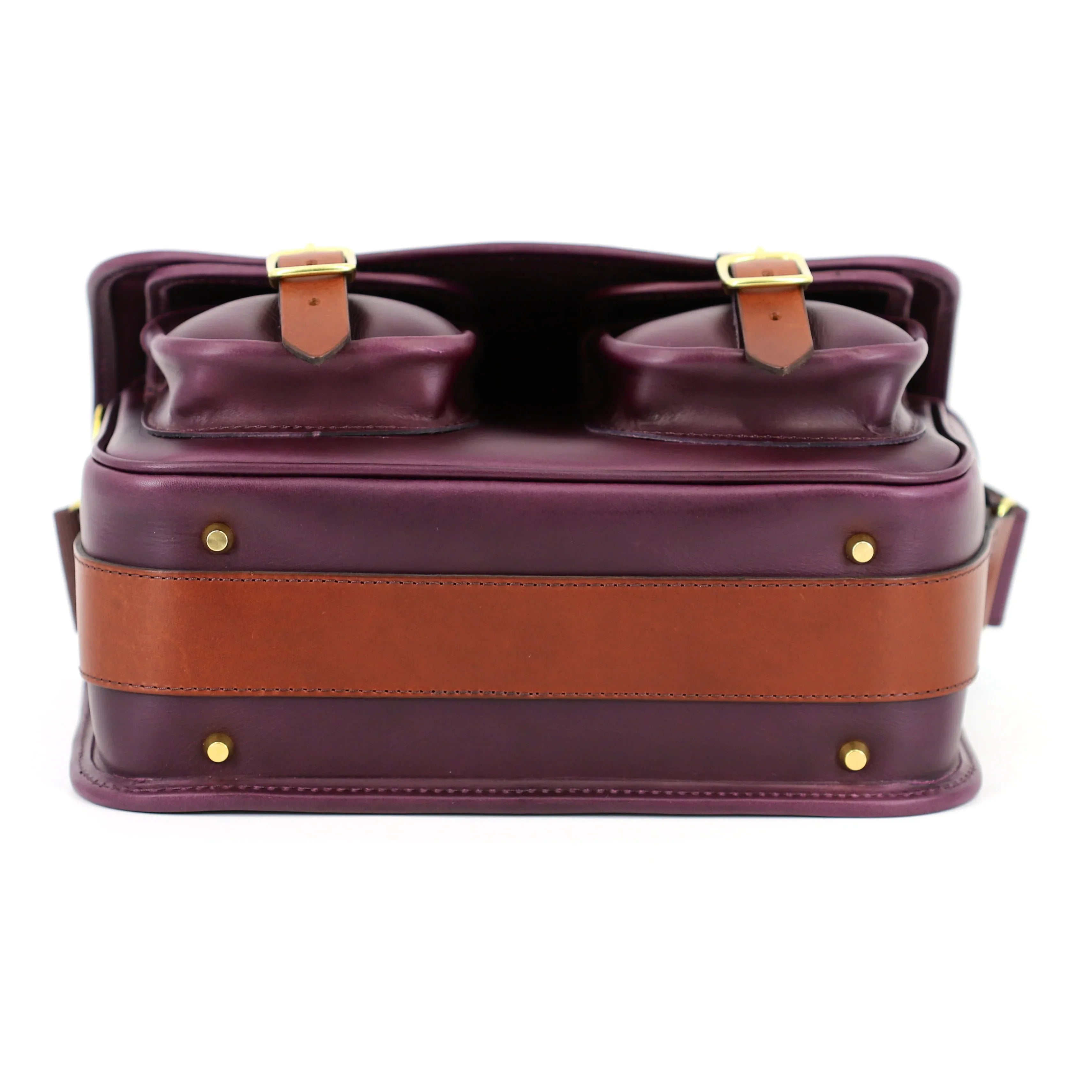 British Made Hera Lizzi Papaya Shooting Cartridge Bag bottom view