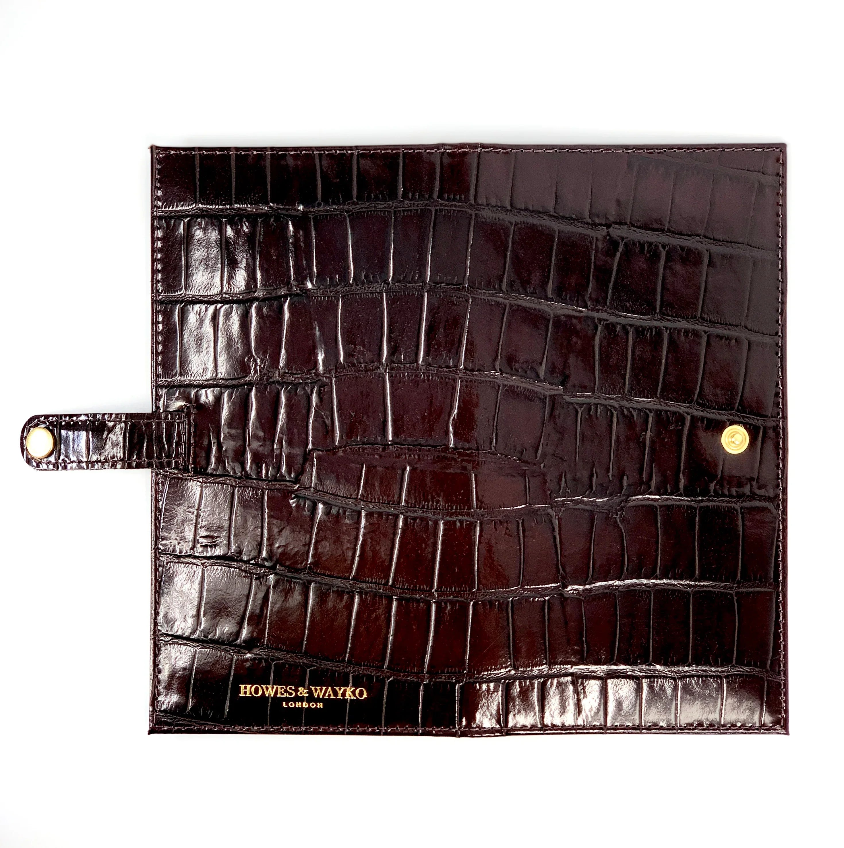 Dali-Brown Certificate Holder - Shotgun Certificate Holders spread out and open wallet
