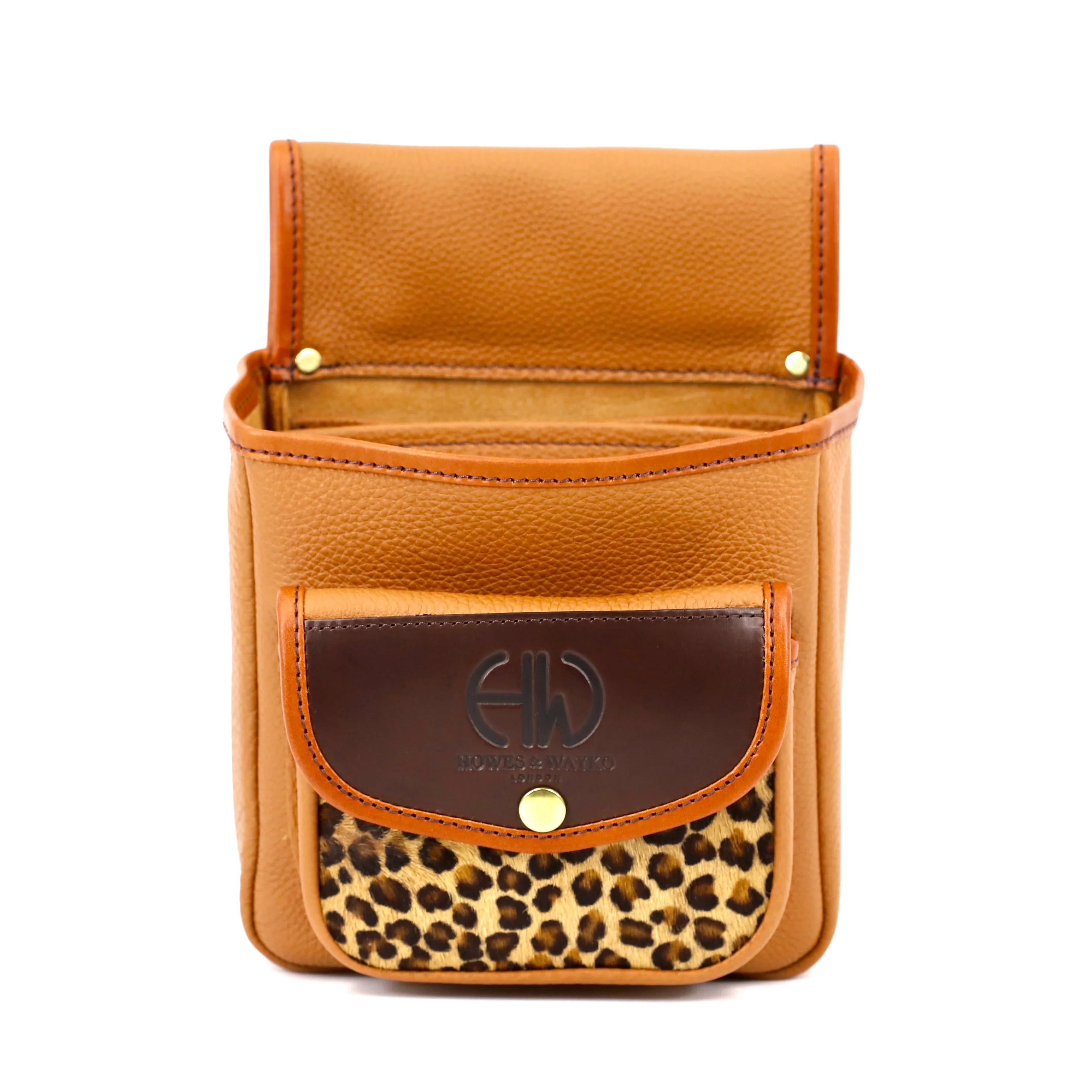 Hella Karly Shotgun Cartridge Pouch - Shooting Accessories with cheetah patch on front, main image