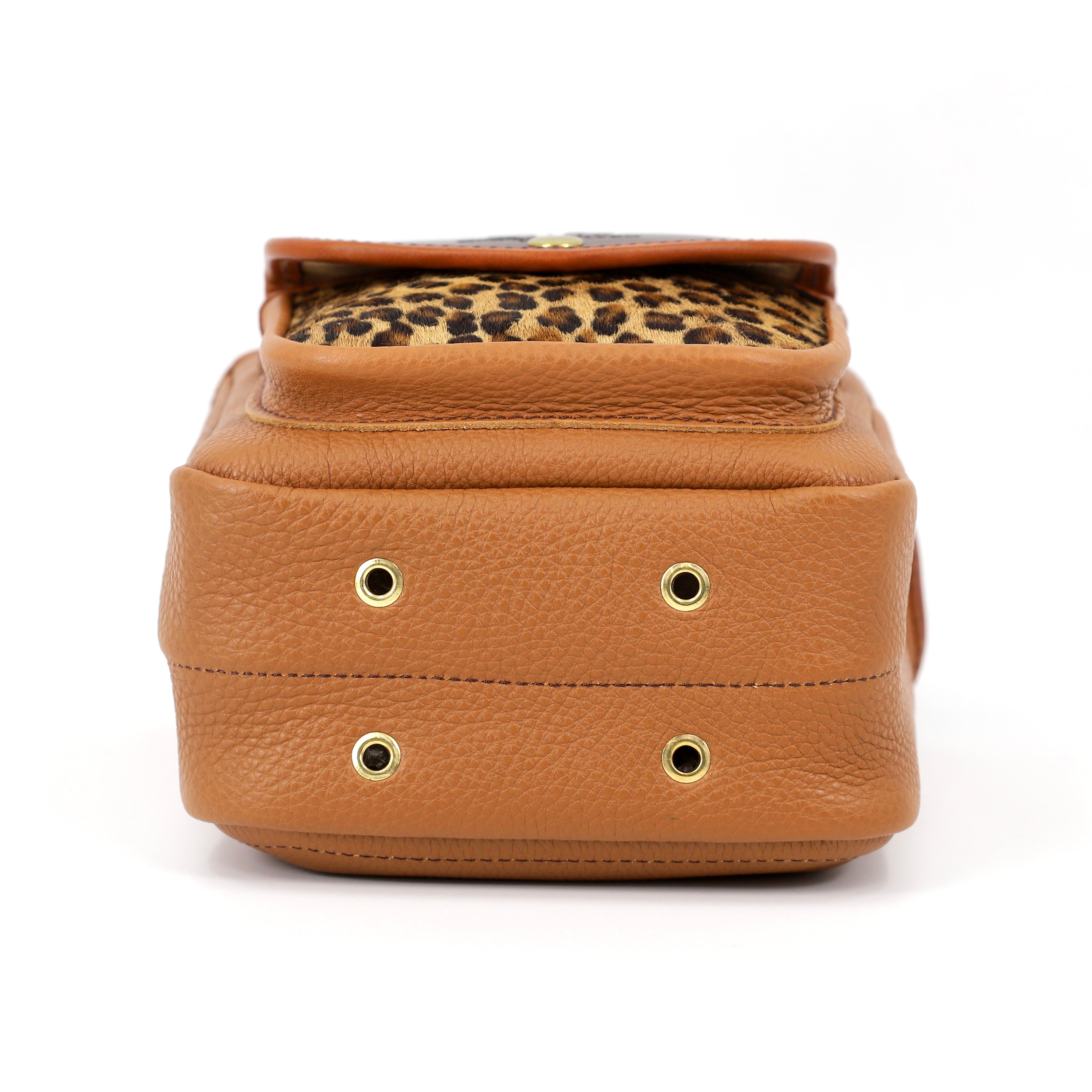 Hella Karly Shotgun Cartridge Pouch - Shooting Accessories with cheetah patch on front, bottom view