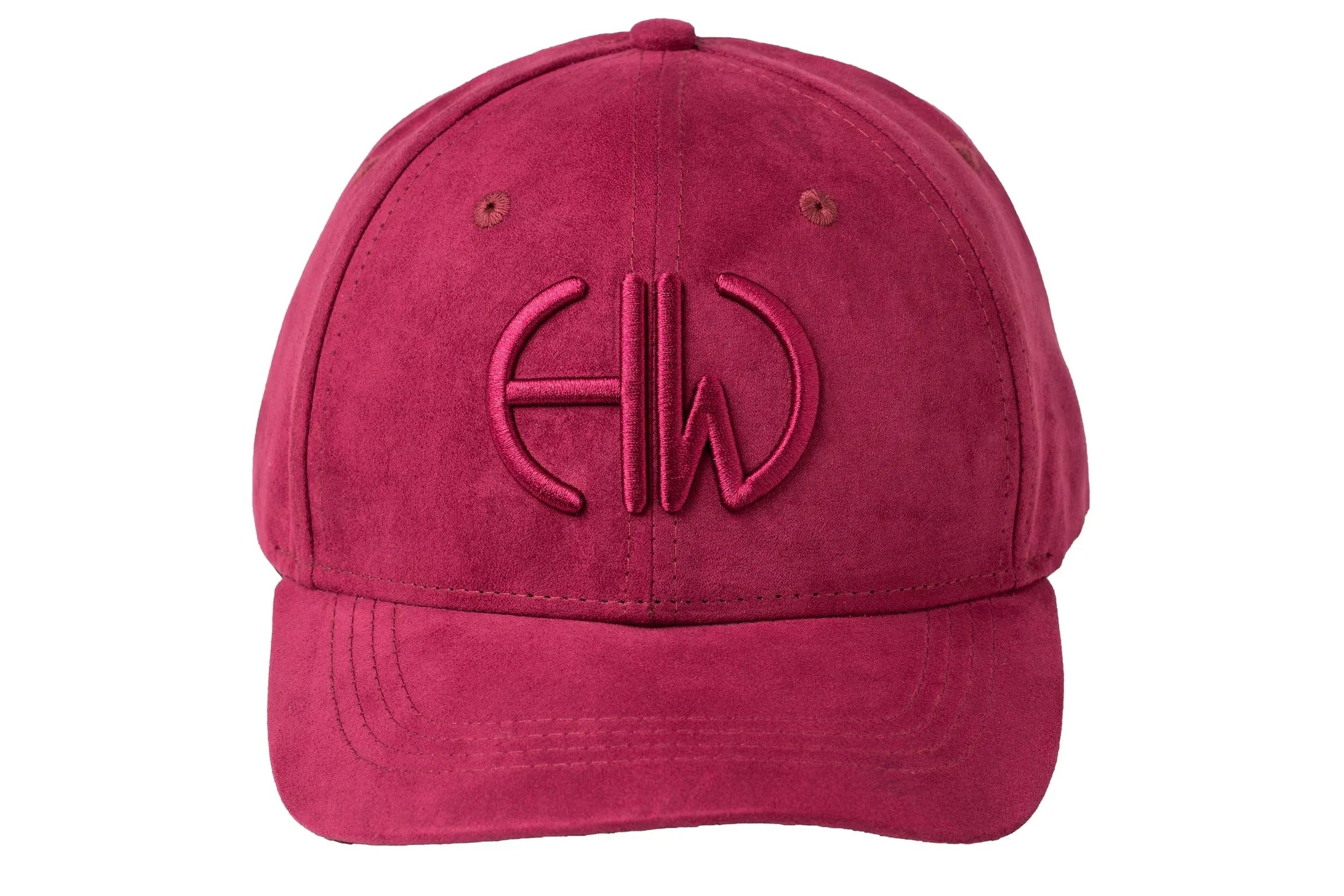 Iris Maroon Baseball Cap - Shooting Baseball Caps close up front view main image