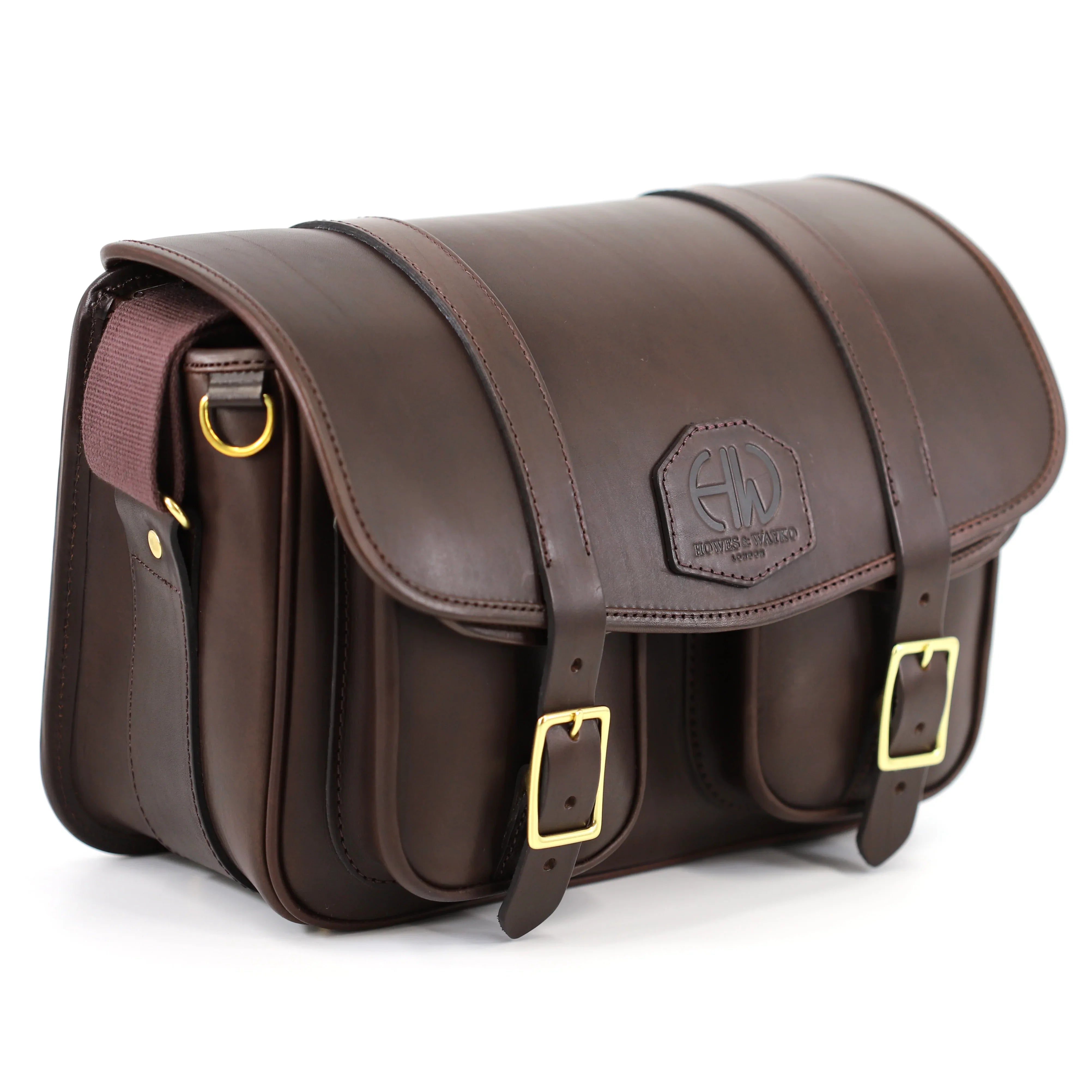 British Made Hera chestnut Brown - Shooting Cartridge Bag, the other side view