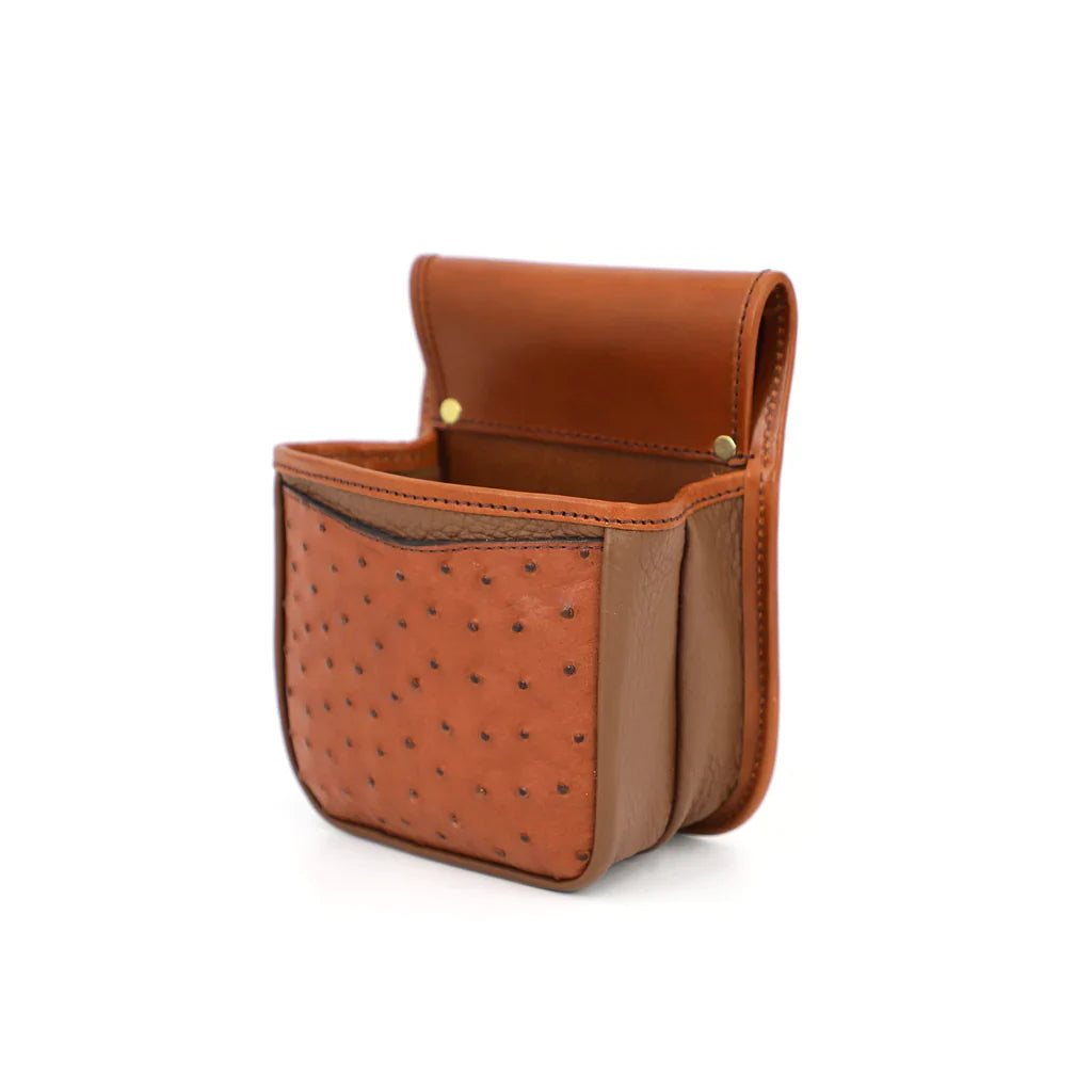 shotgun cartridge pouch showcased product with open latch with white background
