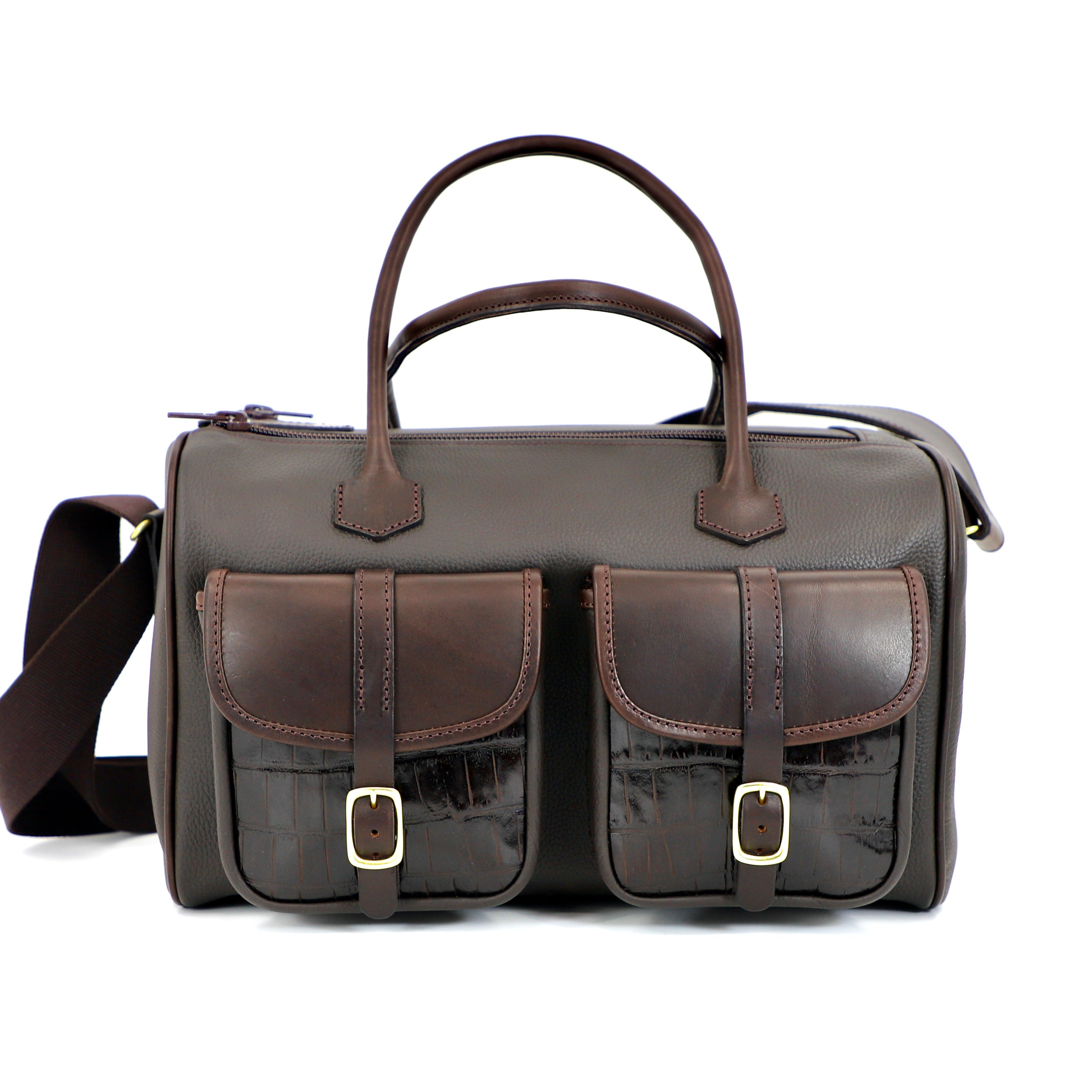 luxury leather bag
leather cartridge bag
mocc-croc cartridge bag
howes and wayko brown range bag

