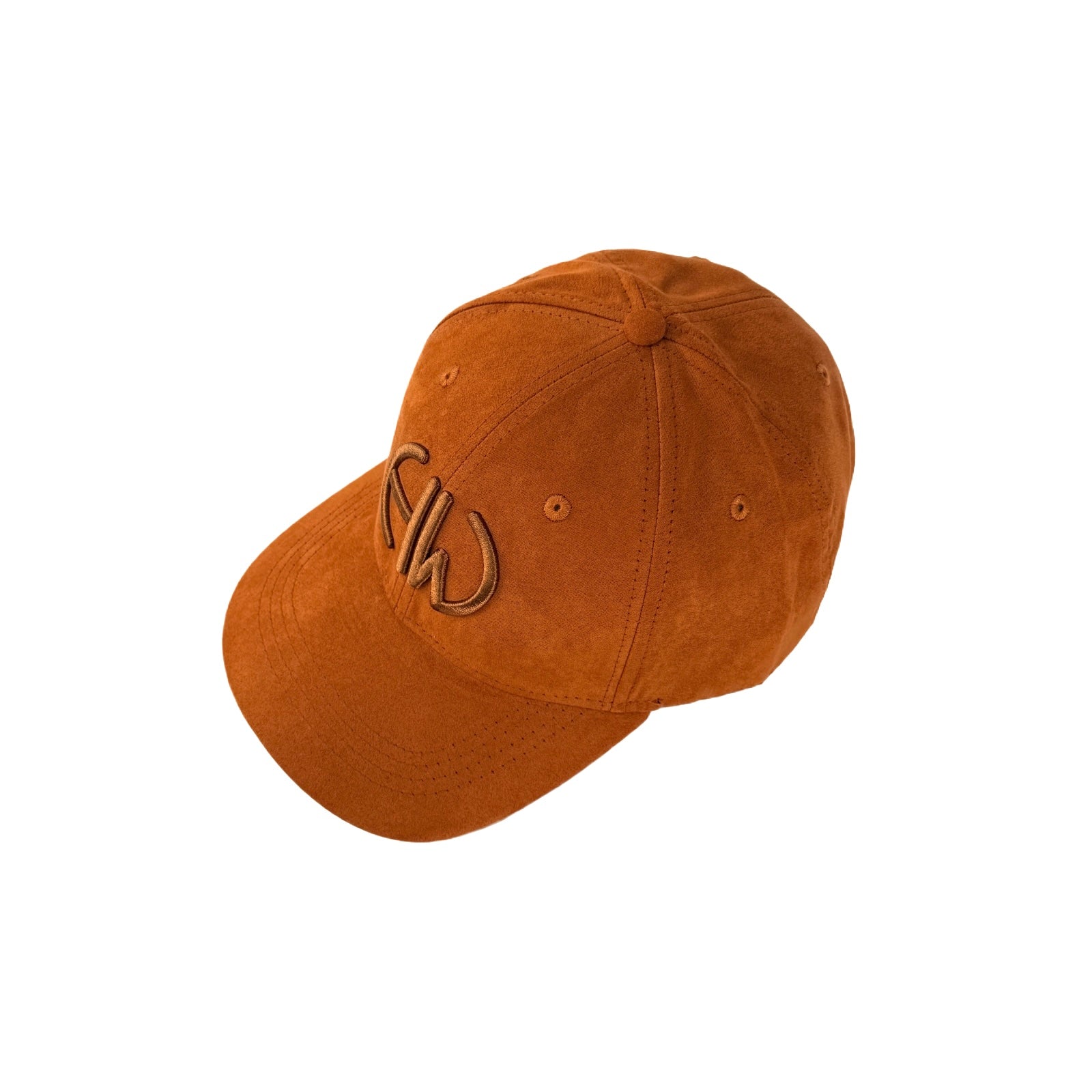 Burnt orange cap with Howes and Wayko logo on a white background