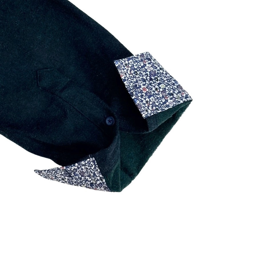 MAPLE MEN'S DARK GREEN 100% COTTON WINTER SHIRT