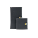 EOS-GREY CERTIFICATE HOLDER WITH MATCHING OSTRICH CLASP