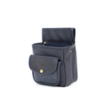 Hella Blue Ostrich Pouch - Stylish Cartridge Carrier side view