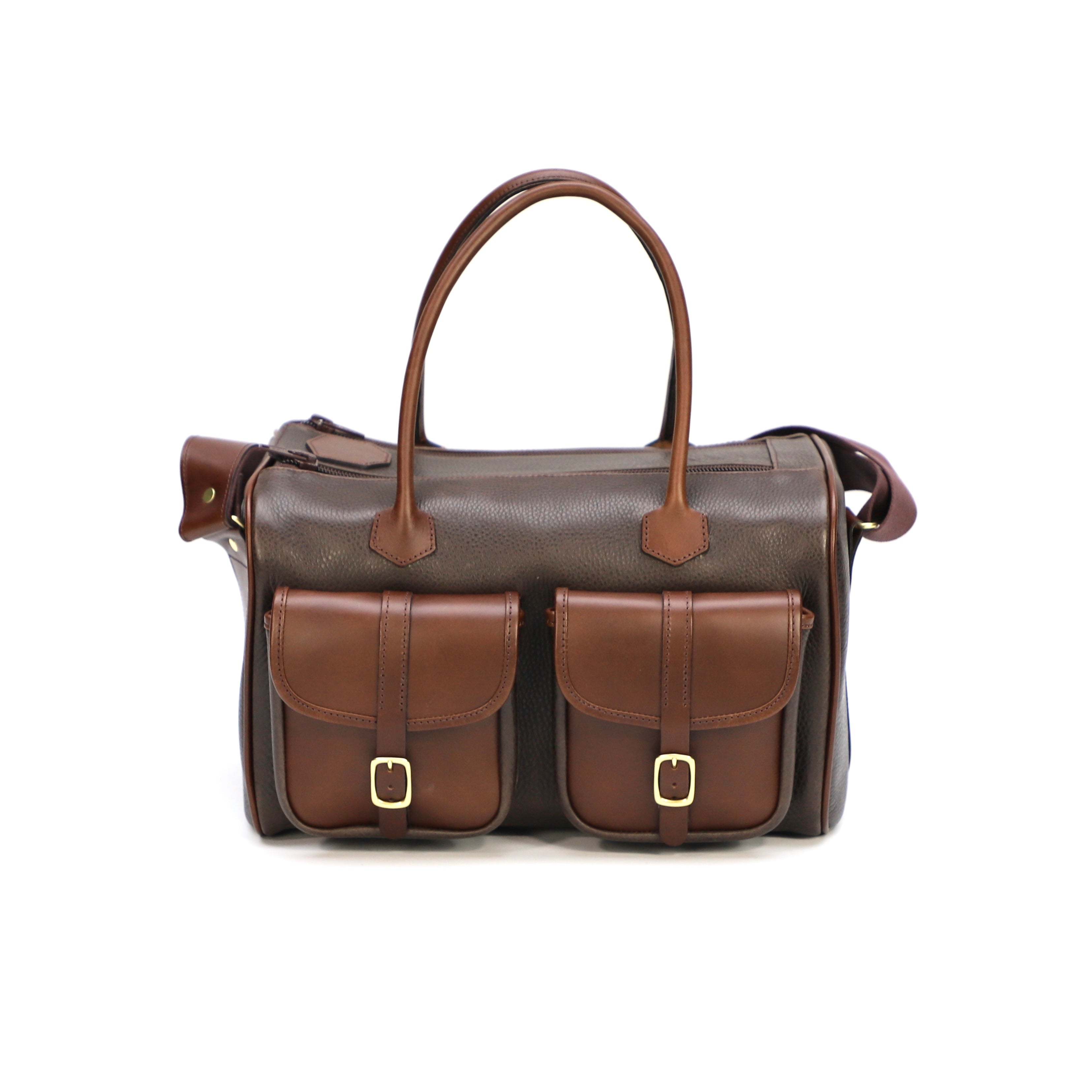 British Made Erin Russet Brown - Shooting Range Bag main image side view