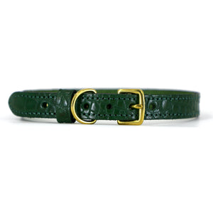 CLIO-GREEN MOCKCROC DOG COLLAR