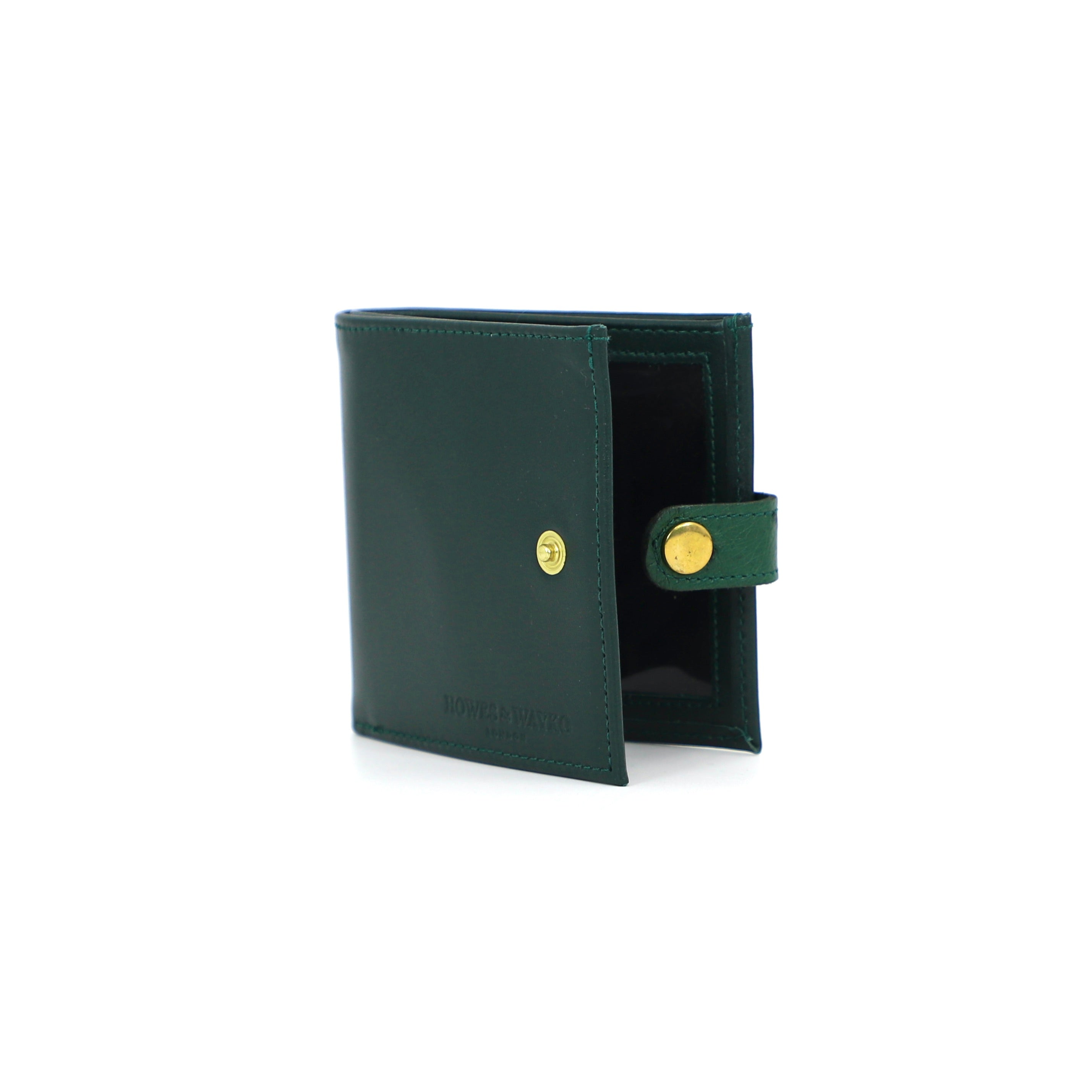 EOS-GREEN CERTIFICATE HOLDER WITH GREY OSTRICH CLASP