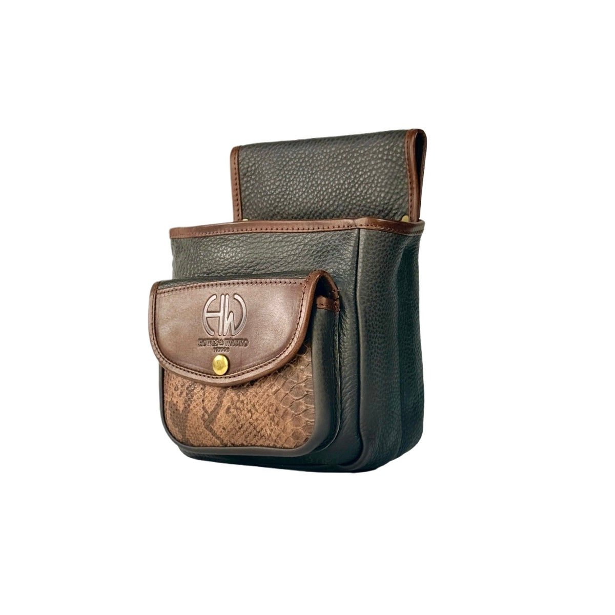  leather cartridge  pouches with a Howes and Wayko brand logo on a white background