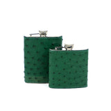 ACAN GREEN OSTRICH FLASK