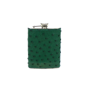 ACAN GREEN OSTRICH FLASK