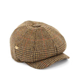 British Made HESTIA Gatsby Tweed Cap side view