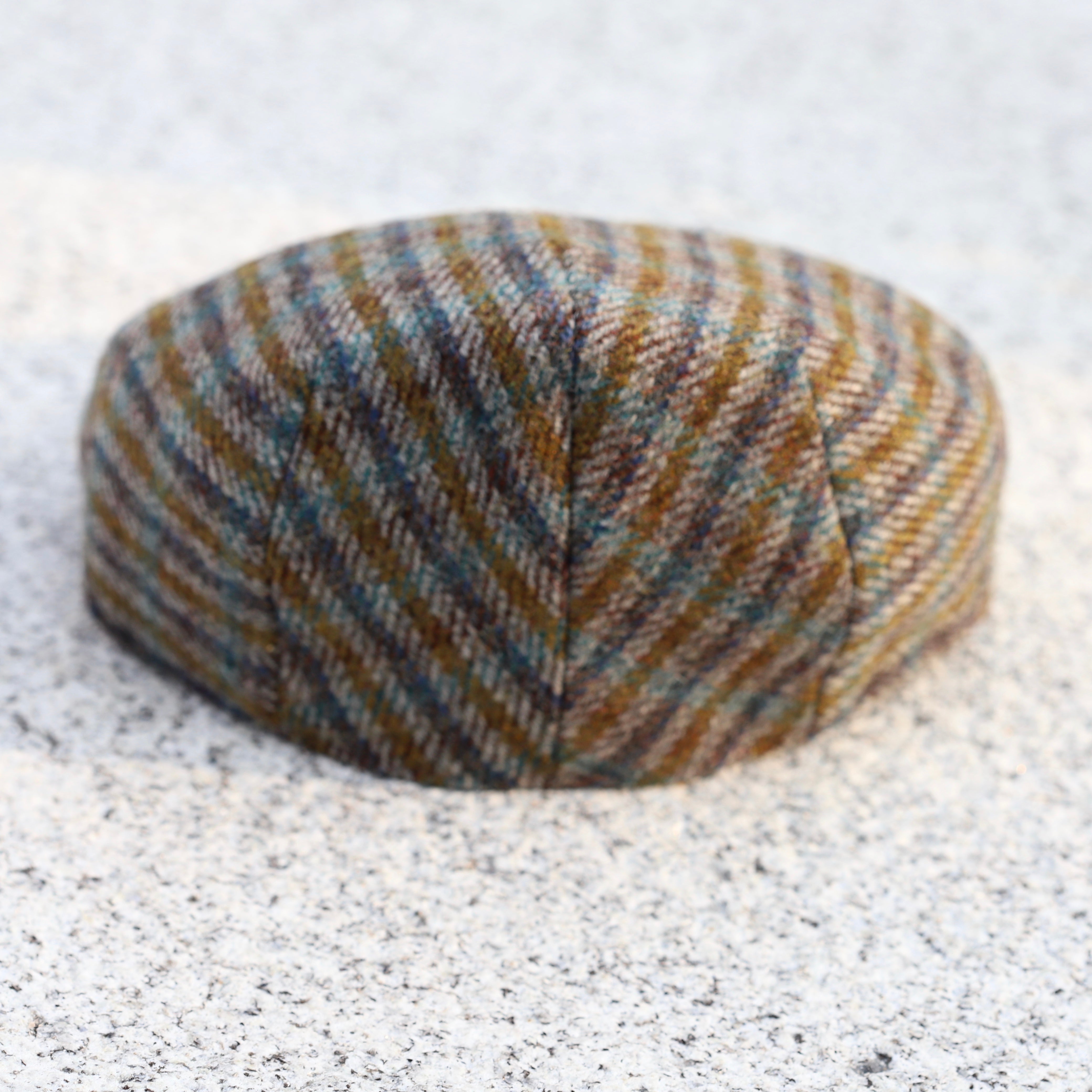 luna tweed cap shooting flat caps rear view