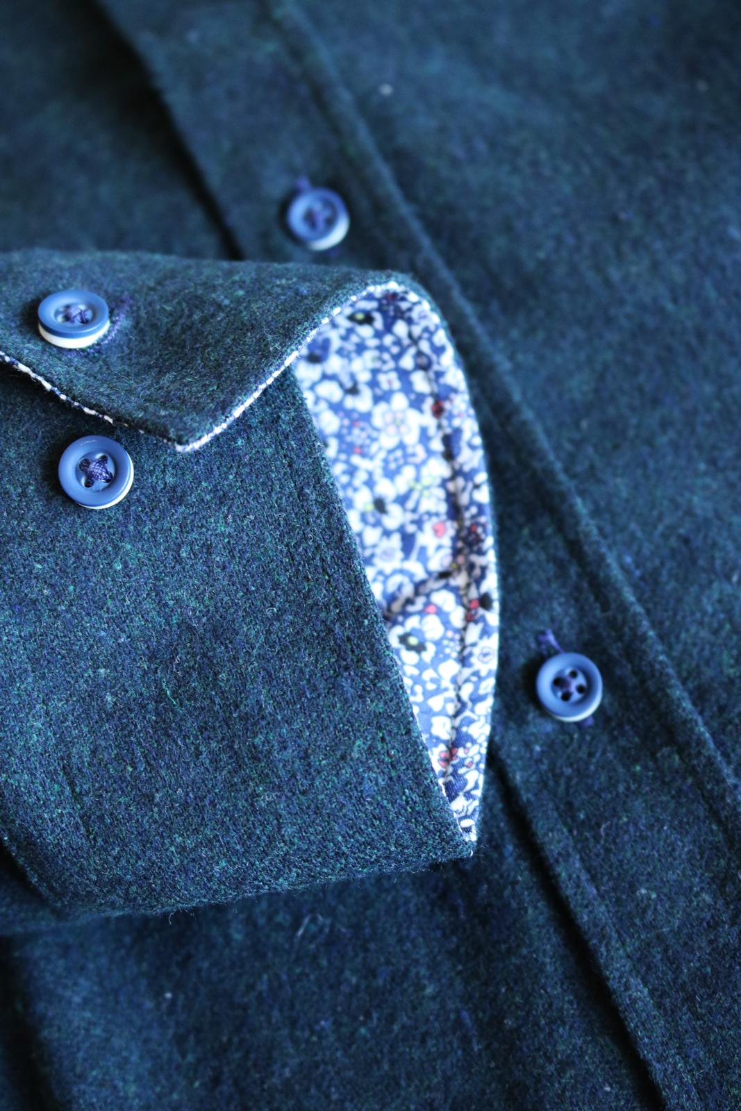 Maple Shirt Green - Essential Shooting Clothing close up of cuffs