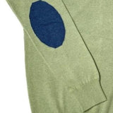 Algon Jumper Green - Premium Shooting Apparel close up of shoulder pad contrasting