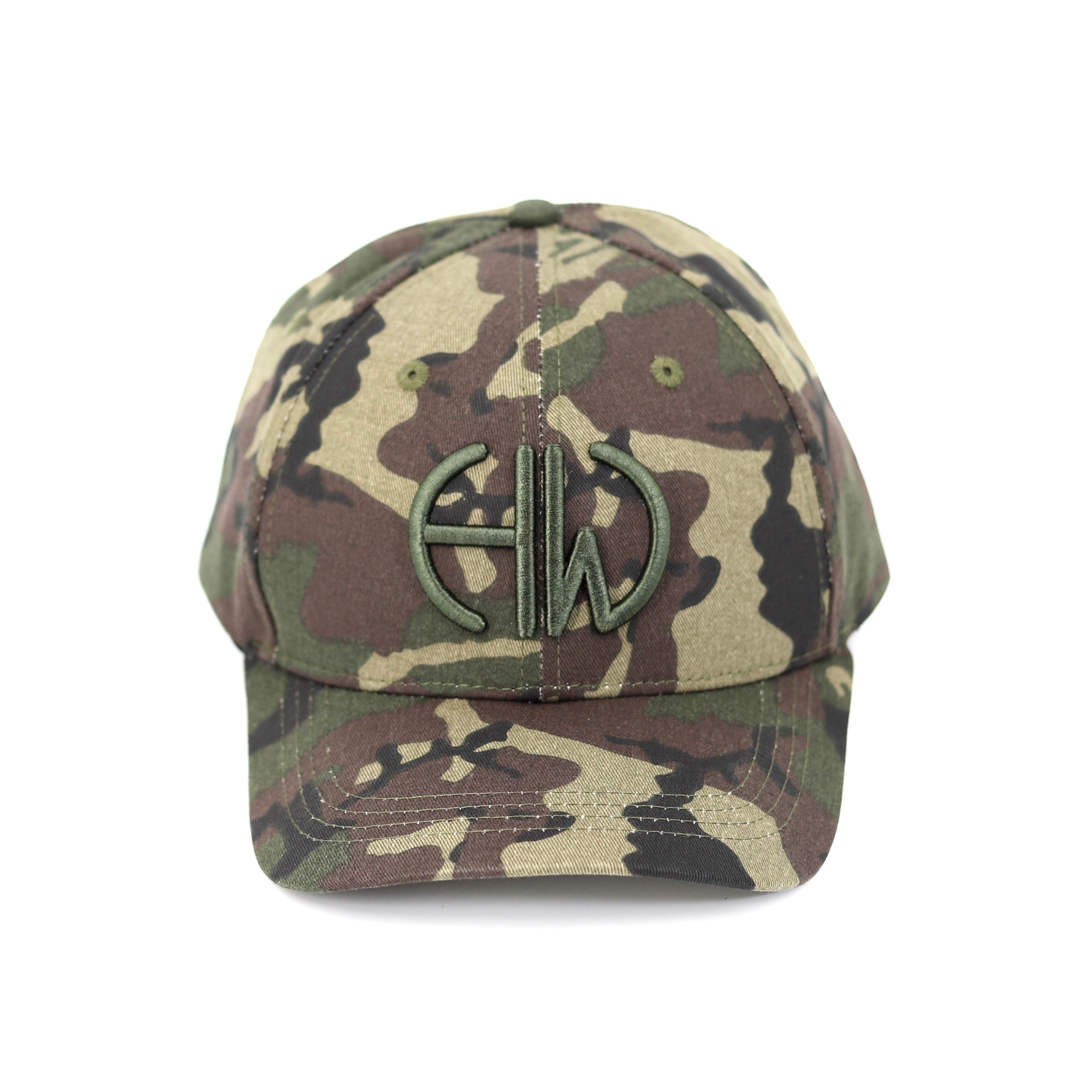Iris Camouflage Baseball Cap - Shooting Baseball Caps close up front view main image